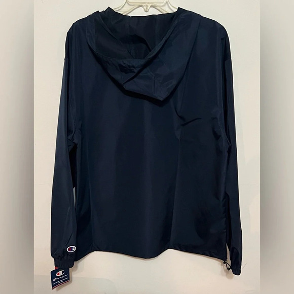 Champion packable hooded jacket. Size large. Blue NWT - Picture 3 of 5
